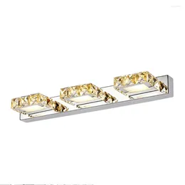 Plafonniers k9 luminaires de salle de bain en cristal LED 9W Bath Vanity Mur Mur (Pure Blanc Light)