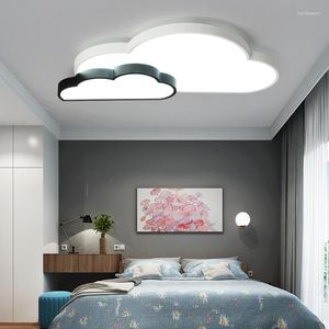 Plafondlampen kinderen slaapkamer licht moderne zwarte wolken maan ster hart led spoeling voor eetkamer kinderkamer mj1019