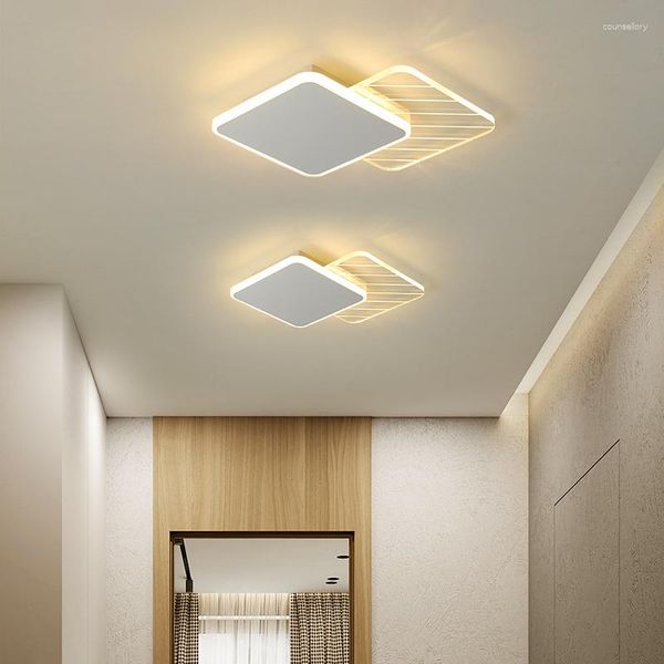 Plafonniers Lampe Design Led Luminaire Couloir Moderne Éclairage Couverture Nuances Lustre Tissu