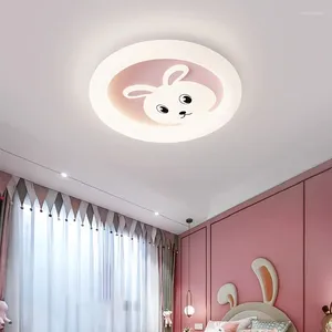 Lampe de plafond lesmpes lampe de chambre à coucher pour enfants moderne LED Minimaliste de dessin animé Princesse Princess petite fille