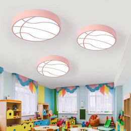Plafondlampen LED Basketbal Kinderkamer Slaapkamer Cartoon Kindergarten Playground Baby Wear Shop Creative Lamp LU8111404