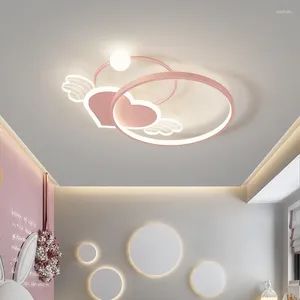 Plafondverlichting Led Kroonluchter Lamp Voor Kinderkamer Baby Slaapkamer Studie Decoratie Roze Blauw Opbouw Moderne Verlichtingsarmaturen