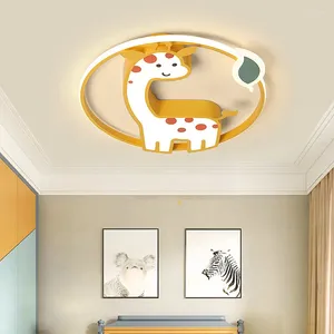 Plafondlampen led schattig slaapkamer licht voor kinderkamer kinderkamer babyverlichting armaturen dieren herten kinderen