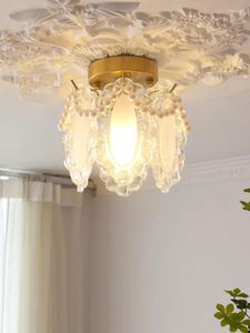 Plafondlampen LED voor woonkamer glazen lamp armatuur Verlepting plafond kroonluchter