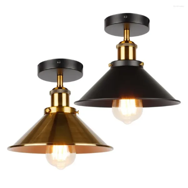 Plafonniers LED lampe industrielle lustre vintage rétro grenier éclairage intérieur pays américain restaurant chambre