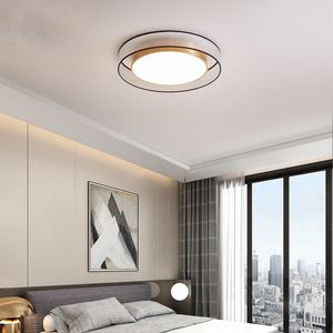 Plafondlampen LED LAMP Koper woonkamer kroonluchter Noordse minimalistische ronde slaapkamer decoratie keuken