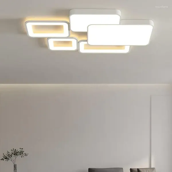Luces de techo Lámpara LED Moderna Ultrafina 30W 47W 91W para sala de estar Dormitorio Cocina Decoración interior Accesorio de iluminación