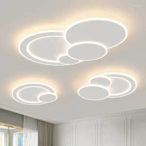 Plafondlampen LED -lampen voor woonkamer slaapkamer studie originaliteit cirkelvormige huis decoratieve binnen ultradunne verlichting armatuur