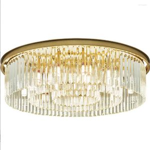 Plafondlampen LED Licht 2023 Trend Contemporary Crystal for Living Room Home Decoratieverlichting met afstandsbediening