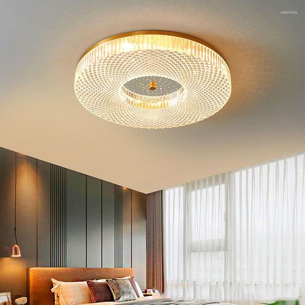 Plafonniers lumière LED salon salle à manger chambre couloir porche luxe décoration de la maison optique acrylique nuit