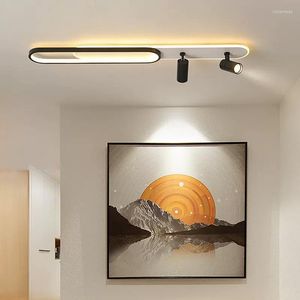 Ceiling Lights Led Light Modern Rotation Spot Lamp Gold Black 26/33/45/55W Spotlights For Living Room Home Fixture