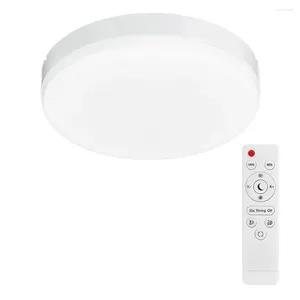 Plafondlampen LED -licht met afstandsbediening Dimable 24W Ronde moderne slaapkamer IP54 waterdicht