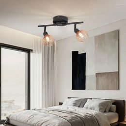 Plafonniers LED Lampe pendante Compatible Têtes réglables Fer moderne pour salon Chambre Lustre classique