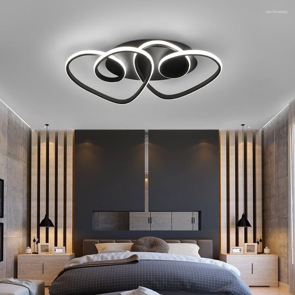 Luces de techo LED románticas para dormitorio Habitación de bebé Niños Luz Lámpara de corazón Sombras Accesorios para el hogar interior