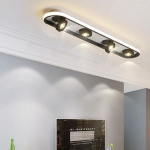 Plafondlampen LED Tracklamp Modern verstelbare Spotlight Slaapkamer Keuken Woonkamer Achtergrond Aisle Lichtarmaturen