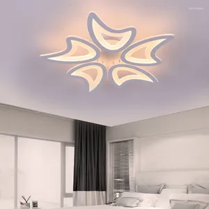 Plafonniers Lumières à changement de couleur LED Assemblées de nuage LED Salon Cuisine Chandelier