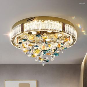 Plafondlampen licht luxe slaapkamer kristallen lamp creatief ontwerp warm en romantische led kamerlampen