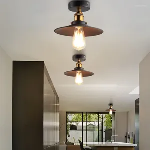 Plafonniers Luminaire Lampe Vintage Rétro Abat-jour Industriel Éclairage Pour Chambre À Coucher Intérieure Cuisine Salon Décor À La Maison