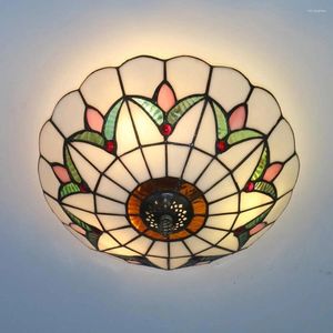 Plafondverlichting Licht Vintage gebrandschilderd glas Inbouwverlichtingsarmaturen Lampen (12 inch W)