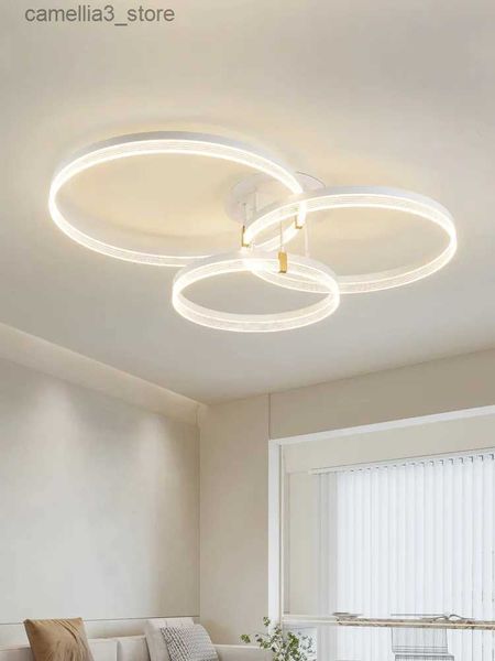 Plafonniers Lampe de salon 2023 nouvelles lampes nordiques simples modernes éclairage atmosphérique plafond créatif chambre lampe plafonnier LED lumières Q231120