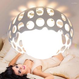 Plafondverlichting Woonkamer Licht Kleurveranderende Led-kroonluchters Glazen lamp