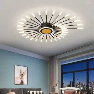 Plafonniers salon nordique décorer lampes de chambre moderne romantique monté en Surface LED lustre Restaurant lumière
