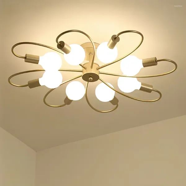 Plafonniers salon suspendre lustre moderne lumière créative chambre principale suspendus luminaires à la maison lustre lampe