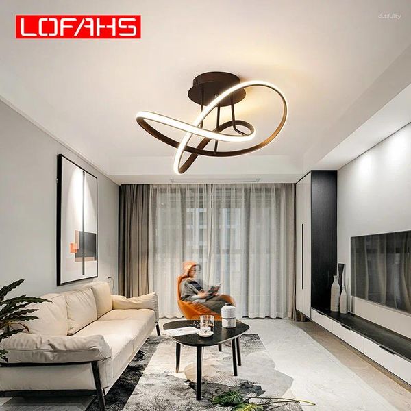 Plafonniers Lofahs LED moderne pour le salon Couple Étude