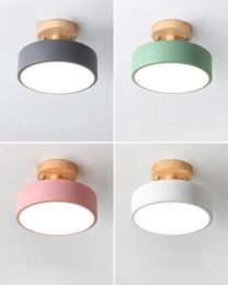 Louleurs de plafond Macaron LED LED LED MODERNE ROUND METAL lampe pour la maison Corridor Corridor Loft Loft Decor Lighting Fixtures7580648