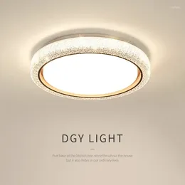 Plafonniers chambre principale lit luminaire luminaire monté moderne minimaliste pièce ronde de luxe chaud cristal CH