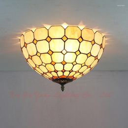 Plafondverlichting Mediterraan Barok E27 110-240V Tiffany Retro Luminaria Teto Lampen Voor Huisdecoratie