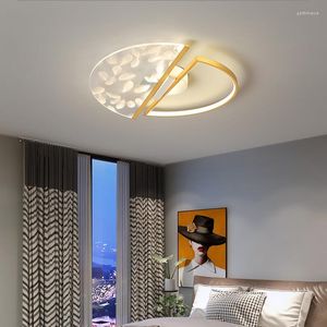 Plafondlampen minimalisme ontwerp moderne led voor woonkamer slaapkamer dineren studie goud afgewerkte lamp armatuur