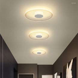 Luces de techo Lámpara LED minimalista Aluminio Acrílico Luz geométrica Corredor Porche Balcón Comedor Dormitorio