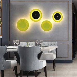 Plafonniers Art Moderne Type De Disque LED Lampe Allée Mur Cuisine Éclairage Chambre Salon Avant Et Arrière Glow