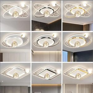 Plafondlampen moderne slaapkamerlamp gepersonaliseerde gypsophila kinderkamer kroonluchter creatieve led -studie interieur decoratielampen