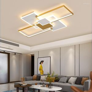 Plafondlampen moderne kroonluchter led lamp woonkamer eetkamer slaapkamer zwart goud wit licht dimbare woning decor armatuur