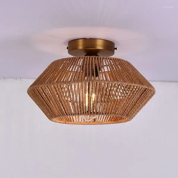 Louleurs de plafond Chandeliers Lampe à LED en bois pour l'allumage Balconie Entrée Indoor Home Decoratioan Lightture Luster
