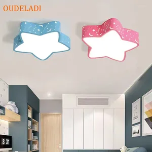 Plafondlampen moderne kinder slaapkamer creatieve led sterren thuis decor woonkamer lamp kleuterschool kwekerij