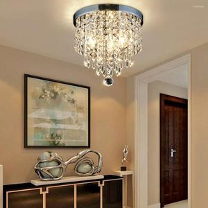 Plafondlampen modern kristal eenvoudige glans plafonnier e14 led koninklijke lamp voor woonkamer slaapkamer restaurant hal barway
