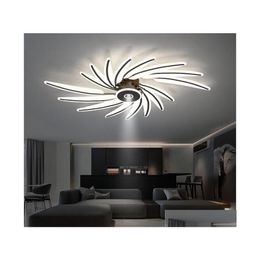 Plafondverlichting Modern Feather Lamp Woonkamer Eetkamer Slaapkamer Decoratie Interieur Drop Delivery Lighting Indoor Dhnpp