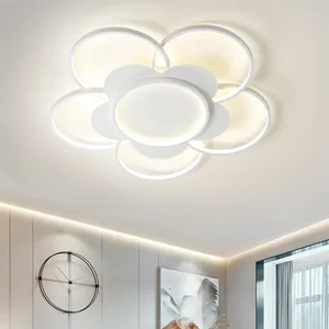 Plafondlampen moderne bloem led lamp wordt gebruikt voor eetkamer slaapkamer foyer keuken witte afstandsbediening bediening decoratie