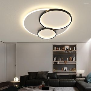 Plafondverlichting modern voor slaapkamer ronde slimme lamp met afstandsbediening gouden woonkamer loft badkamer kroonluchter decoratie