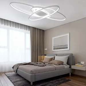 Luces de techo Lámpara geométrica moderna Lámpara LED Montaje empotrado Lámpara regulable de 3 colores