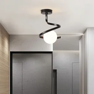 Plafondverlichting Modern glazen licht voor balkon Slaapkamer Studeerkamer Eetkamer Entree Gangpad Gang Woonarmatuur Woondecoraties