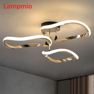 Luces de techo Modern Golden For Living Room Simple Art DECO Lamp Designer Surface Mounted Lustres Dining Lightings