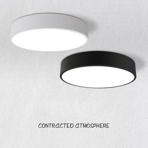 Plafondverlichting Moderne LED Acryl Ronde Wit / Zwart Kleur 18 W / 24 W / 36W / 48W voor Keuken Woonkamer Slaapkamer Home Light Armatuur