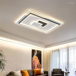 Luces de techo LED modernas para decoración de dormitorio, lámpara de techo de baño, hojas para el hogar, luz de cubo de tela