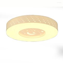 Plafondlampen moderne led slaapkamer lamp maan sterren acryl paneel woonkamer studie creatief ronde