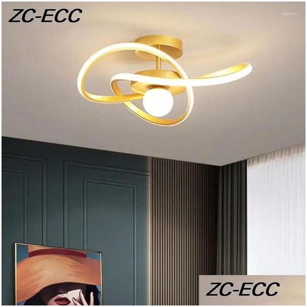 Loucles de plafond LED LED DE LED LED POUR CHAMBRE SALLE DE DANSAGE BLACK DESIGN NORIC INTERNIR LAMPE 220V DROP DEVR DHZXI