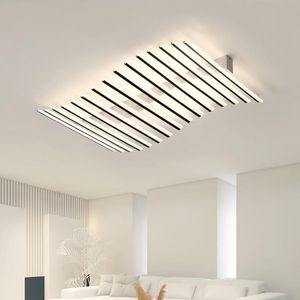 Plafondlampen moderne led kroonluchter verlichting voor woonkamer slaapkamer keuken huisdecoratie zwartlampje met afstandsbediening dimmening